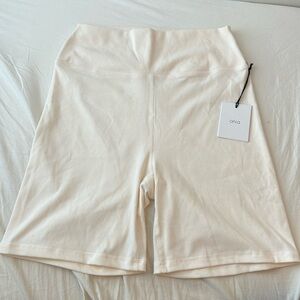 Onia Off White Biker Shorts